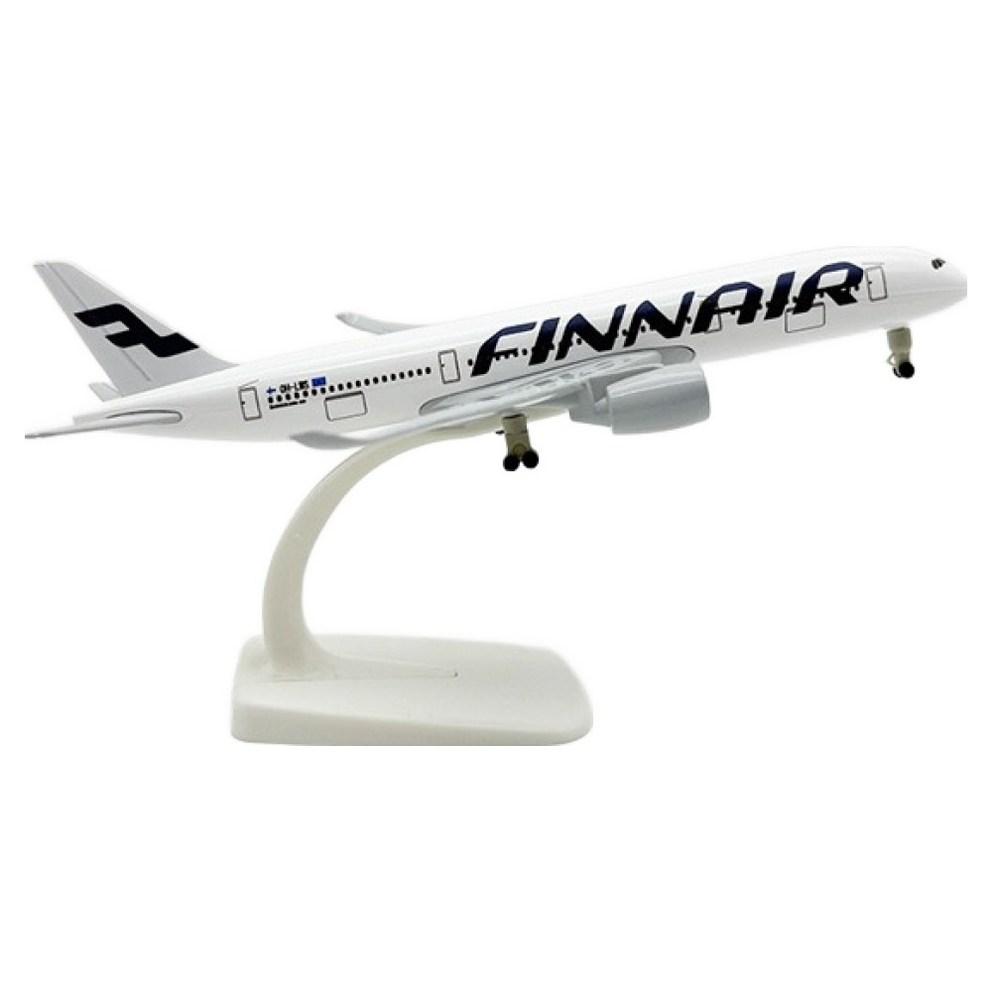 Premium 20cm Diecast Finnair Model Airplane - Collectible (1:350 Scale)