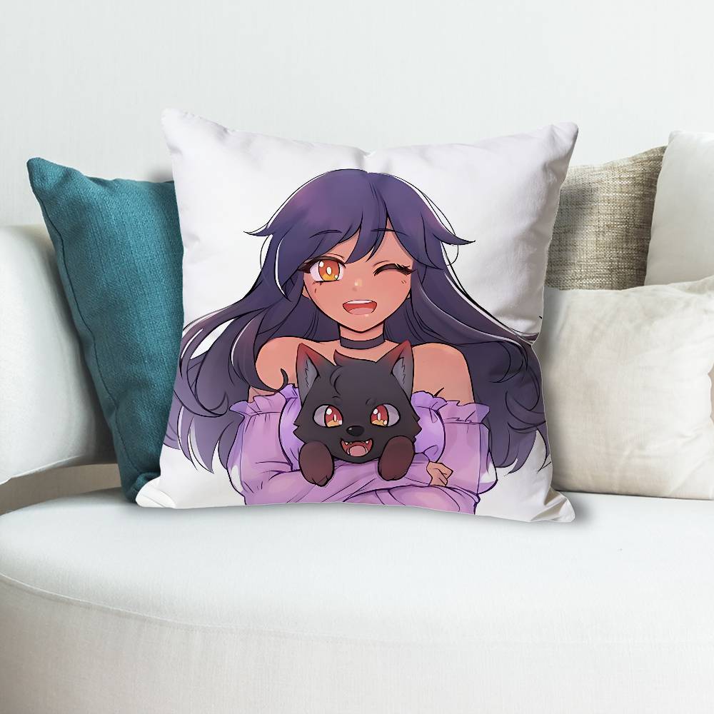 Cute AAphmau Pillow Cases for Bedroom Living Room Sofa Home Decor Polyester Cushion Cover with Zipper