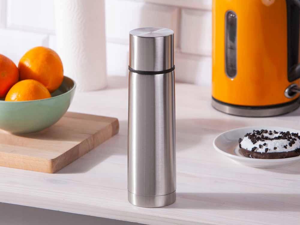 Termos Nierdzewny Na Kawę Herbatę Srebrny 500ml 1szt