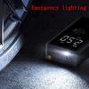 Tire Inflator Portable Air Compressor - with Battery,12V DC Electric,LED Light and Phone Charging - One Click Smart Pump Auto Shut-Off (150 PSI)