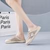 Fashion Women's Fashion Half Slipper Outside Wear Womens Casual Baotou Sandals Mesh Breathable Flat Shoes Sandalias De Mujer Verano 2025