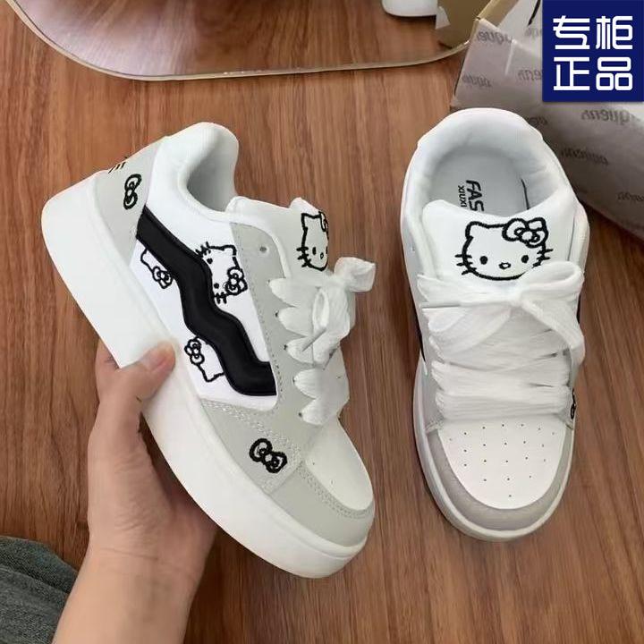 Kitty shoes casual design board shoes niche autumn new original cute surface