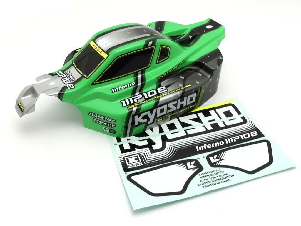 Kyosho Inferno MP10e Dekorace Karoserie Set IFB120GR r/s (Zelená)