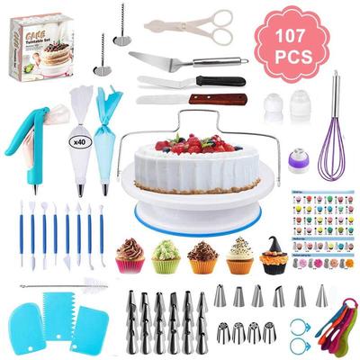 Conjunto de Ferramentas para Decorar Bolos Handon com 107 Peças