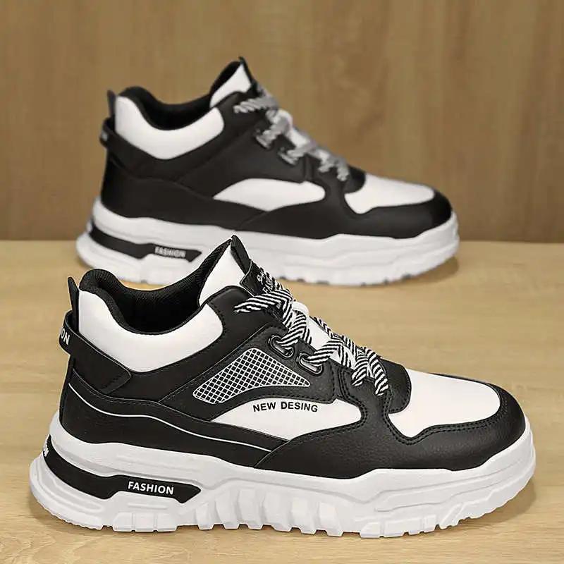 Fashion Long High Sole Casual Shoes Loafers Tennis Man Plus Sizes Man Shoes Sneakers Sport Comfort Snekers Different Tene Deadlift