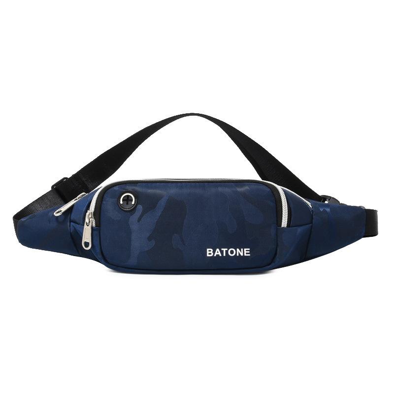 Casual Sports Women's Oxford Shoulder Bags Waterproof Light Men's Waist Crossbody Bag Simple Double-layer Female Handbags Purse