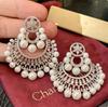 European & American Silver Needle Inlaid Diamond Pearl Earrings: Stylish, Elegant, and Luxurious Statement Ear Studs