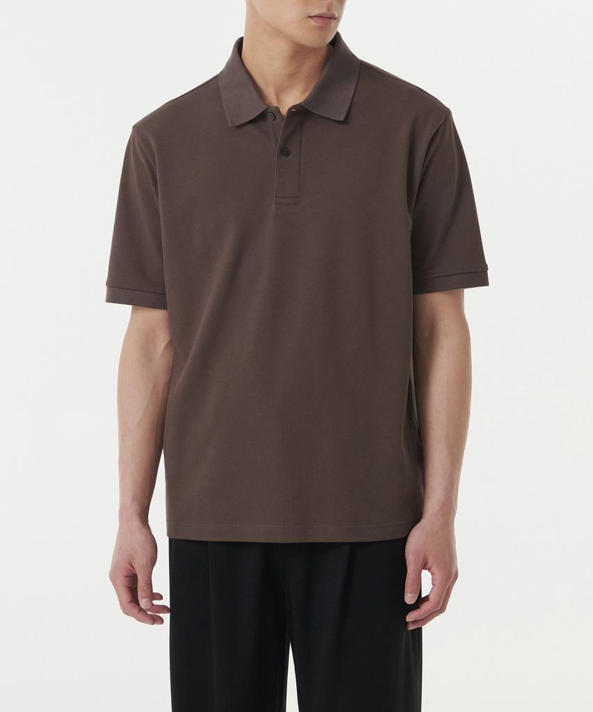 Musinsa Standard [Cooltandard] Pique Polo Shirt [Dusty Brown]