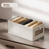 Cotton Linen Storage Box With Collapsible Organizer For Bedroom And Living Room