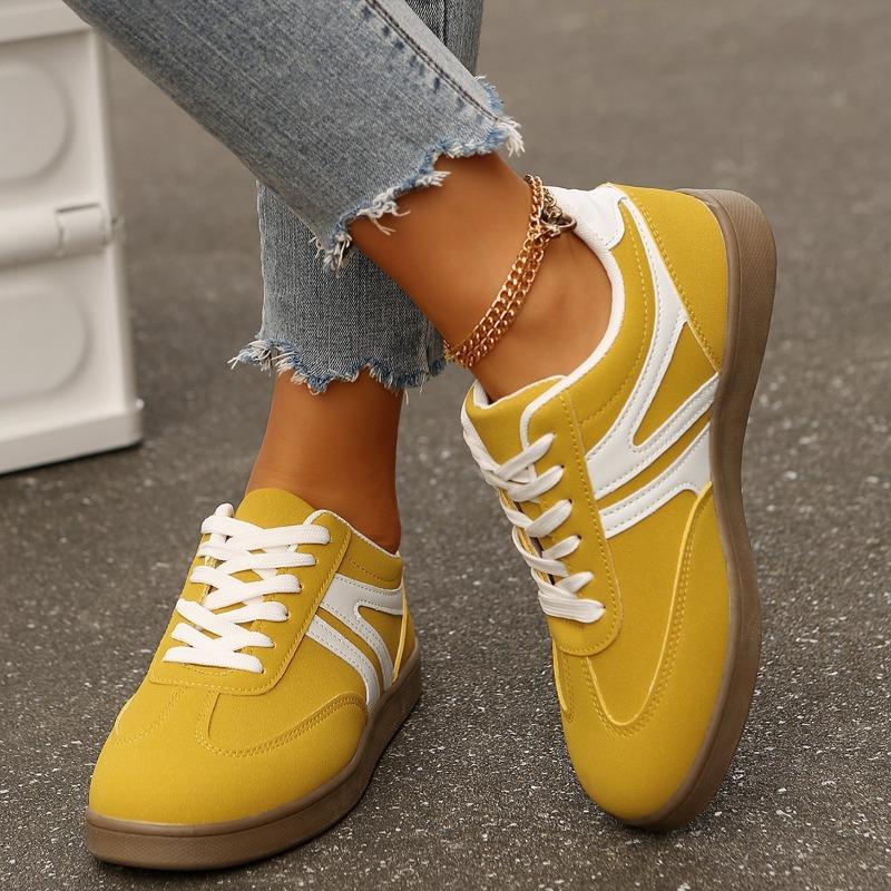 Large size white shoes women's new retro casual versatile fashion round head sports thick baseplate shoes