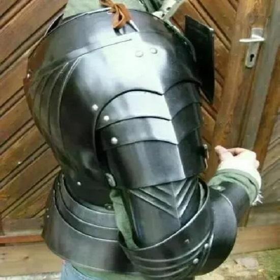 Halbe Rüstung Gotische Halbkörperrüstung Kostüm Jahrhundert Halbkörperrüstung für Cosplay Reenactment LARP Rüstung