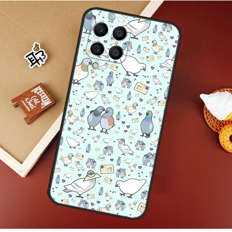 Pigeons Collage Case For Samsung Galaxy M51 M31 M21 M11 M16 M36 M56 M53 M12 M32 M52 M15 M35 M55 M14 M34 M54