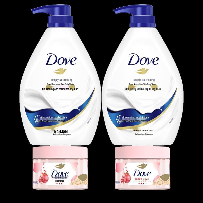 

Dove Deeply Nourishing Body Wash & Pomegranate Scrub Bundle
