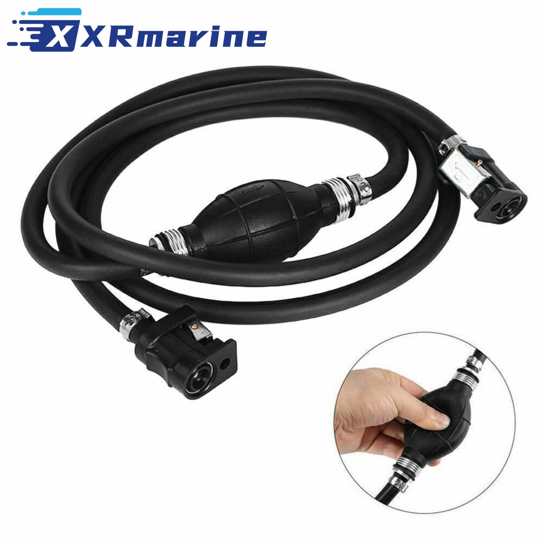 6YL-24306 5/16   Outboard Boat Motor Fuel Line Hose with Primer Bulb and Connectors 6Y1-24306 for Yamaha 6YL-24306 6Y1-24306