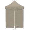 VidaXL Folding Pop-Up Party Tent 4 Side Walls Taupe, Tent, Awning Tent, Gazebo Awning, Tent 4005002