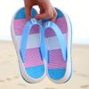 Summer Outdoor Flip-Flops, Soft and Comfortable Cool Sandals, Casual Beach Shoes with Striped Color Blocks
