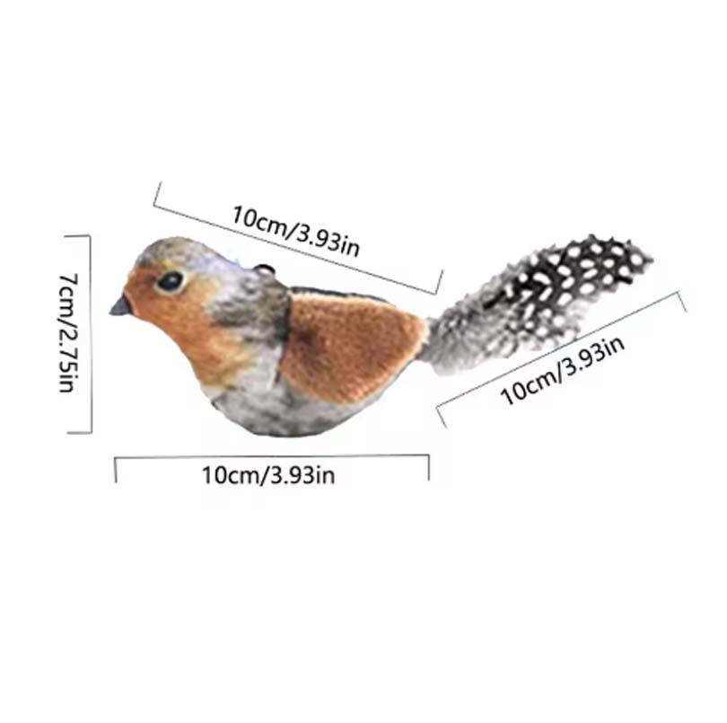 New Simulated Bird Cat Toy Interactive Cat Toys Flapping Vivid Bird Chirp Tweet Exercise Toys