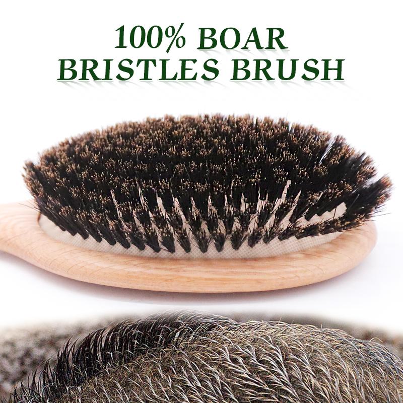 Boar Bristle Hair Brush Women Combs for Hair Wood HairBrush Detangle Straightener Brush Hair Comb Barber Accessories