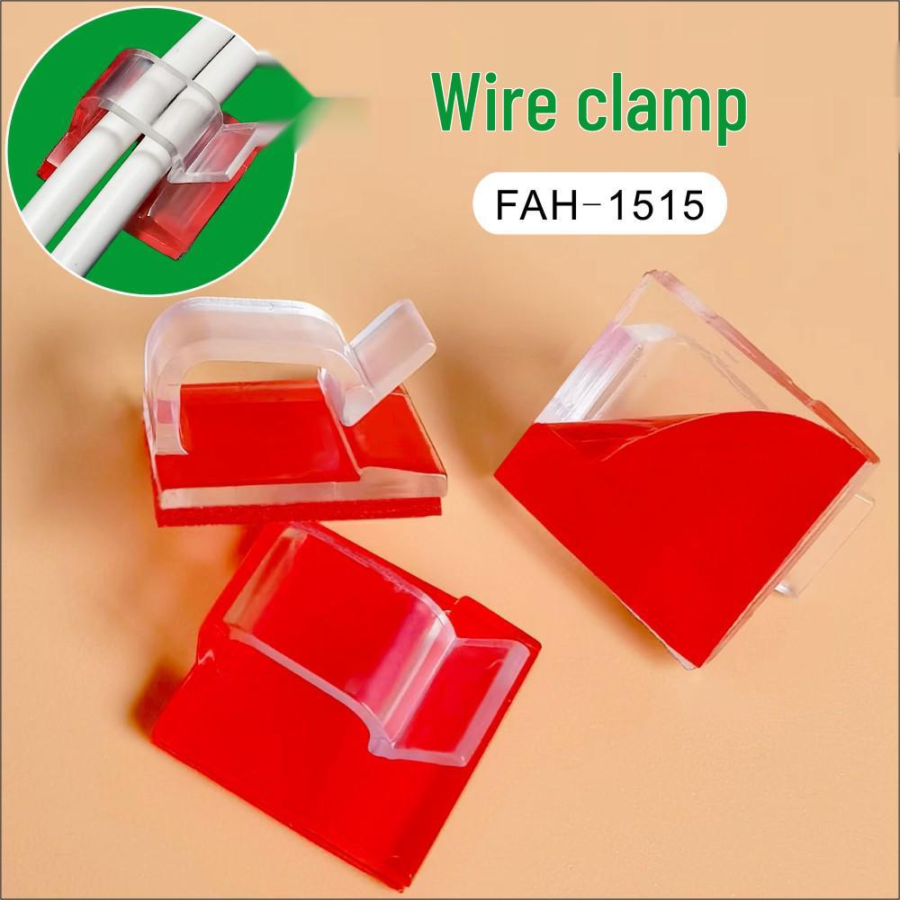 Transparent Acrylic Self-Adhesive Cable Organizer Clip Transparent [100 PCS]