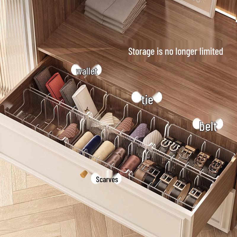 Akryl Multifunktionell Delare för Bälten, Slipsar och Halsdukar