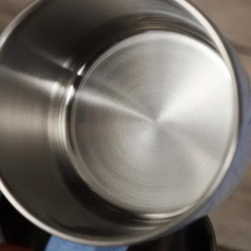220ml Rustfritt Stål Kopper Krus Hvetestrå Anti-skolding Vannkopp Kaffe Melkekopp Te Drikker Vannkopp for Hjemmekontor Tumbler