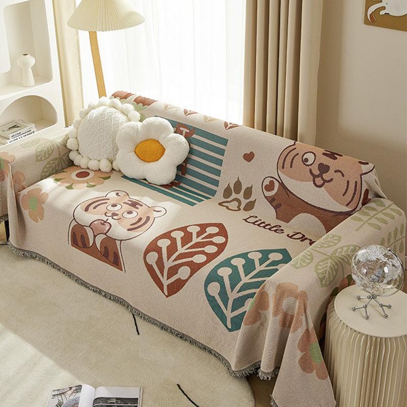 Sofa Cover Cloth for All Seasons Universal Cushion All-inclusive Sofa Cover Chenille Modern Simple Living Room Anti-slip Thickening