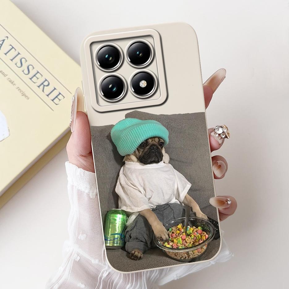 For Xiaomi 14T Pro Case Cute Dog Cartoon Cover Soft TPU Full Cameras Protection Shell For Xiaomi Mi 14T Pro Mi14T 5G Phone Cases