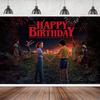 Stranger Things Birthday Backdrop For A Thrilling Party Atmosphere