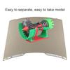 Smooth PEO Textured PEI Sheet Fit for Bambu Lab H1C 1D Printer 111x111mm Double Sided Flexible Spring Steel Heated Bed