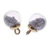10 stykker 16 mm Tiny Star Glass Ball Charms Pendant DIY Craft rosa
