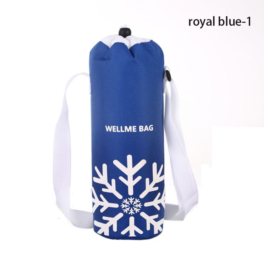 With Strap Insulated Water Bottle Cover Oxford cloth Cup Sleeve Portable Warmer Bag  Drinkware