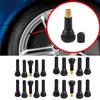 TR413 TR414 Tire Valve Stems 10Pcs Tubeless Car Tire Caps Rubber Valves Valve With Replacement Dust Tire Snap-in Y3C7