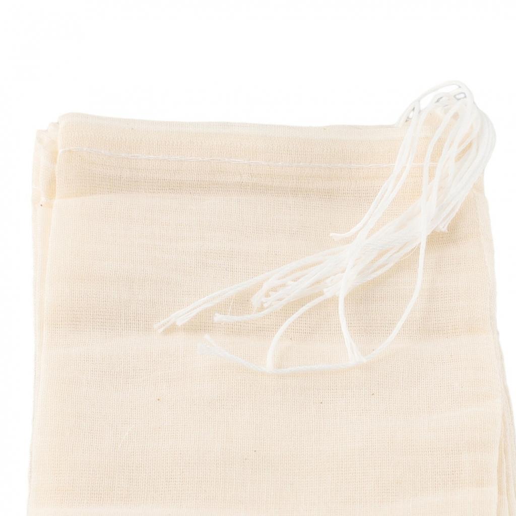 Drawstring Empty Tea Filter Bags Cooking Spice Separate Loose Tea Pouch*10pcs