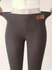 High-Waist Elastic Thickened Yoga Leggings - Solid Color, Casual, Slimming Women's Sports Pants