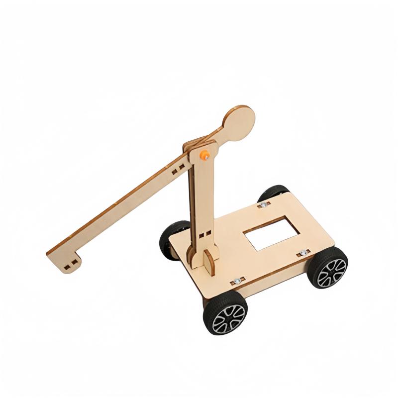 Kids Diy Wooden Electric Electromagnet Crane Science Experiment Model Building Kits Creative Early Learning Education Toys Gift