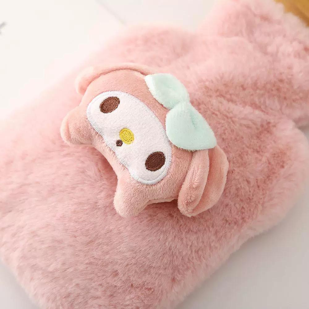 Cartoon Hot Water Bottle, Water-Filled, Plush, Cute, Thickened, Portable, Explosion-Proof, New Model for Students to Keep Warm, Hand Warmer