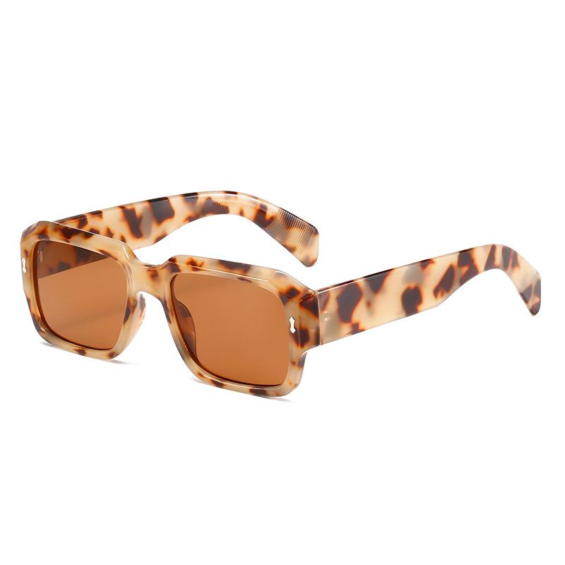 Minimalist Retro Jelly Color Polygon Sunglasses with Small Frames