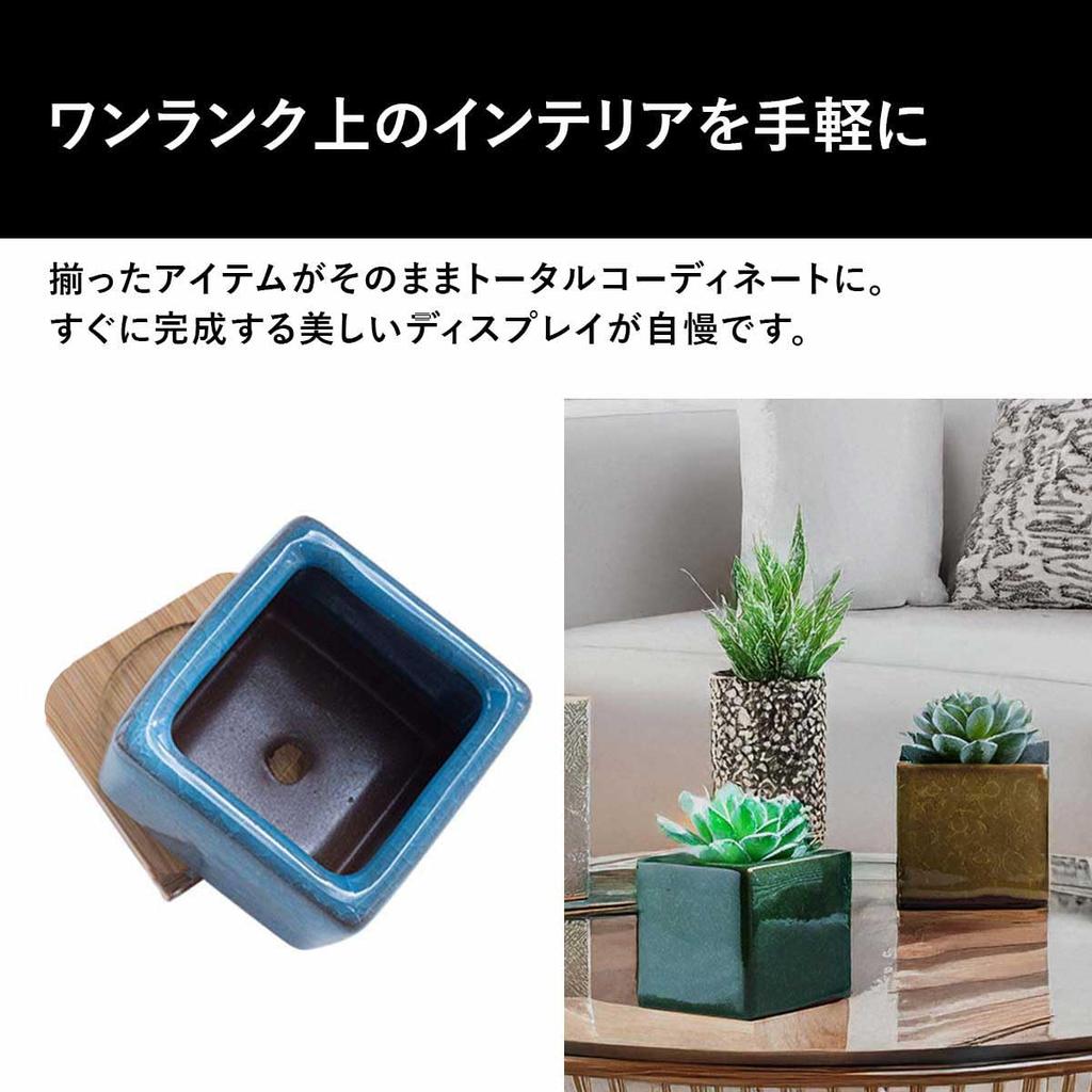 Iikuru Stilig sukkulentplante keramikkpotter for stueplanter sett,