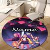 Personalized K-KPop Demon Hunters Round Chair Office Rug - Perfect for Mat, Office Chair & More - Ideal Gift for Birthdays and Holidays
