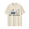 Dostałem Zbyt Głupią Gęś Zabawna Grafika Meme Koszulka Męska Damska Codzienna Bawełniana Vintage Krótki Rękaw Oversize Koszulki Streetwear Unisex