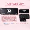 YUNZII X71 Mechanical Keyboard, Crystal Ice, Pink