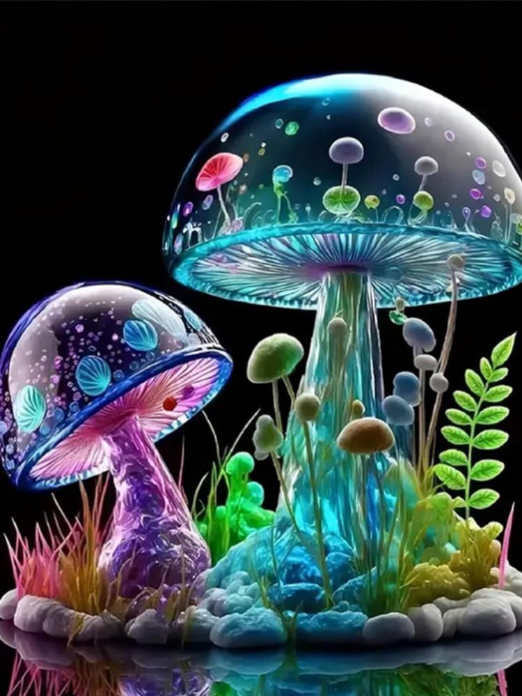 5DDIY Diamond Painted Butterfly Animal Diamond Cross Embroidery Dream Flower Embroidery Landscape Home Wall Decoration