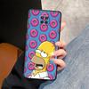 Case for Xiaomi Redmi Note 7 8 10S 9S 11s 12s 13 Pro Plus 12 Pro 11 14 9 10 Funda Phone Cover S-simpsons Donut