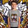 Dbz Vegeta x Great Ape Anime Print Boys Girls Cotton T Shirt Casual Top Soft Breathable Kids Summer Clothes