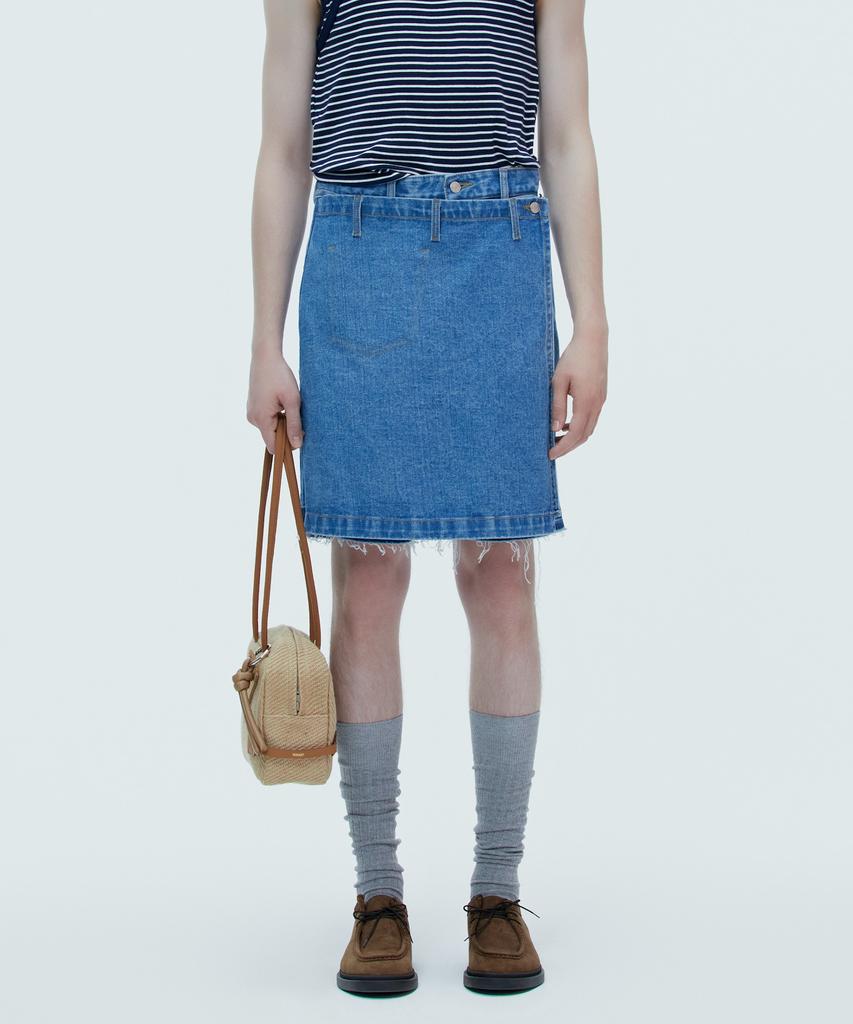 NOHANT Skirt Denim Pants Mid Blue