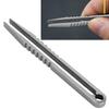 Portable     Alloy Tweezers Outdoor Survival Camping Travel   Tool(Steel Color)