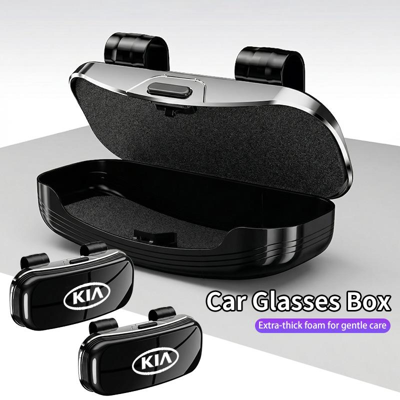 Car Sunglass Holder Case Glasses Clip Sun Visor Organizer Accessories For KIA Sportage Rio Ceed Morning Proceed K5 Sorento Pican fxrp50