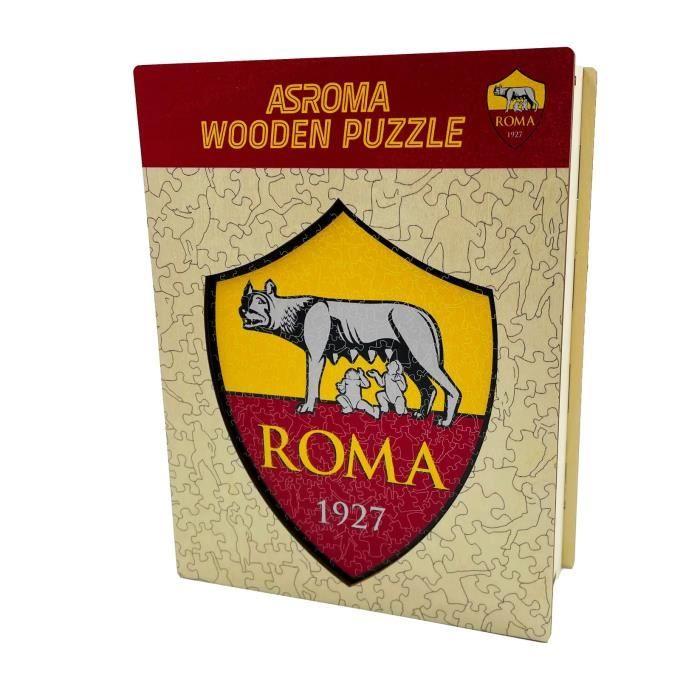 AS Roma Logo - Official Wooden Puzzle Size S 21 X 27 Cm 150 Pieces Football