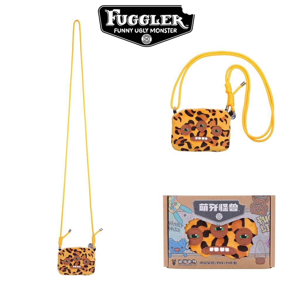 Market-6 Lelijk Tanden Monster Mini Pluizige Crossbody Tas Schattige Pluche Fuggs Portemonnee Tas Portemonnee Meisjes Cartoon Dier met Kettingriem14CM