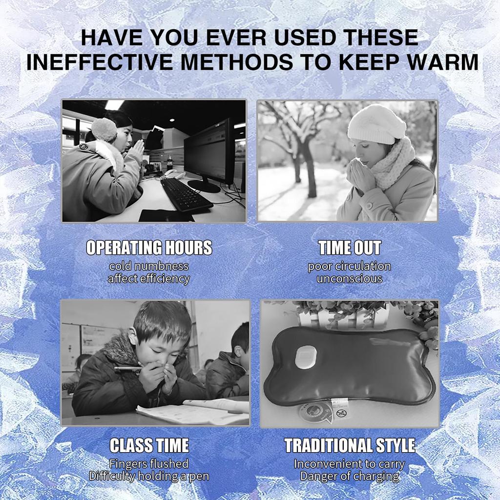 OUHOE Disposable Hand Warmer, Up to 10 Hours, Portable and Long-Lasting Cold-Resistant Winter Hand Warmer, Heat Therapy Hand Warmer Pads, 2pcs